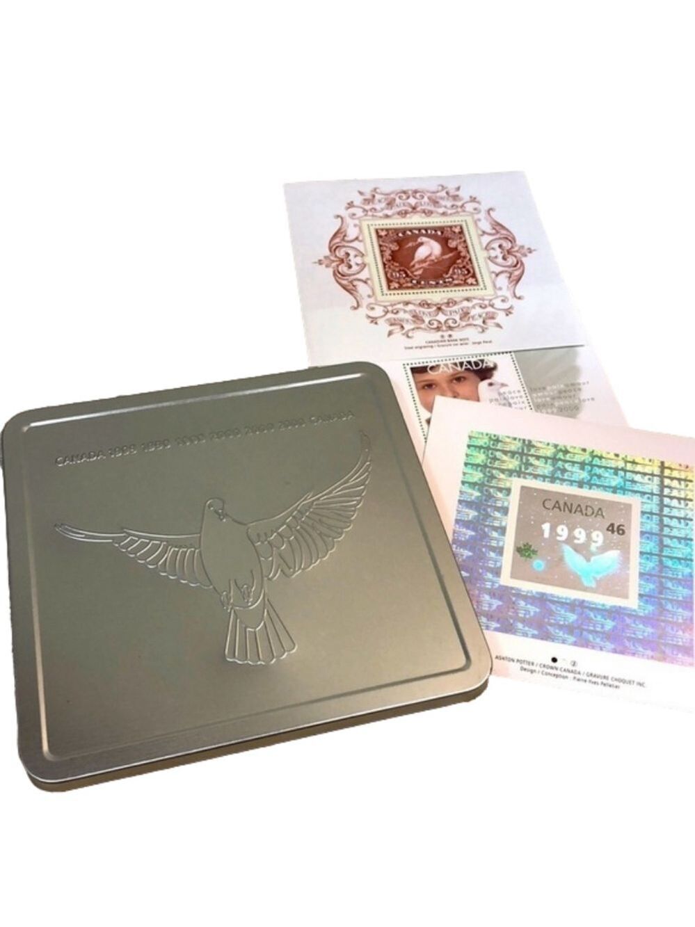 Canada Millennium Keepsake box with coin and stamps​​​​​